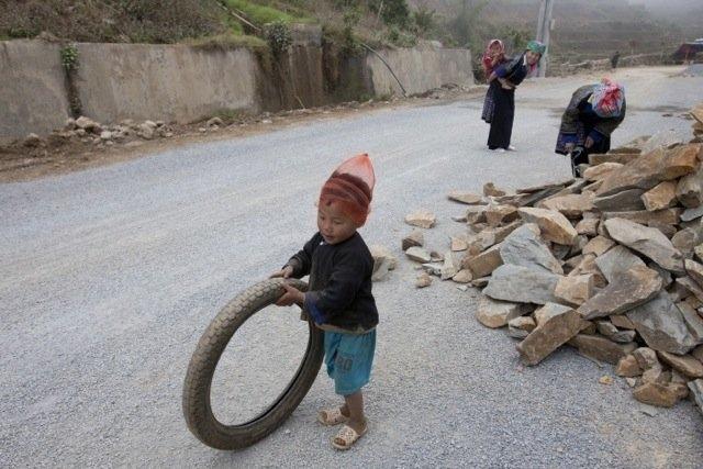 mu cang chai, kids, children, school